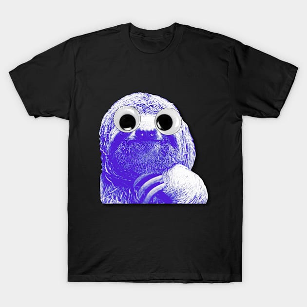 Googly Eyed Sloth T-Shirt by DankFutura